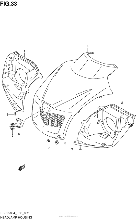 Headlamp Housing