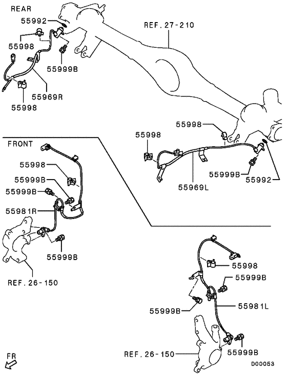 Anti-skid brake sensor