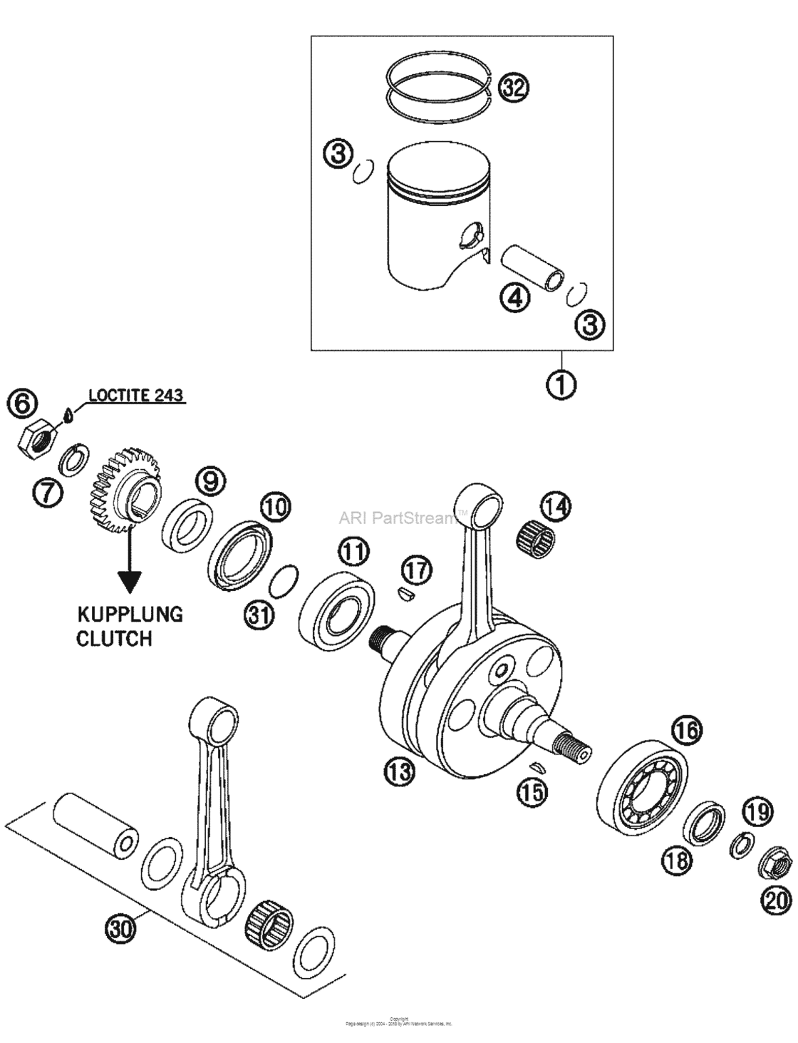 Crankshaft, Piston