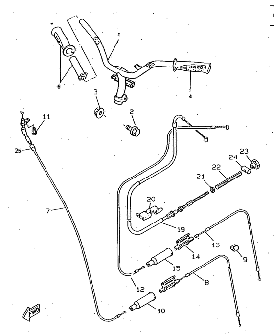 Steering handle & cable