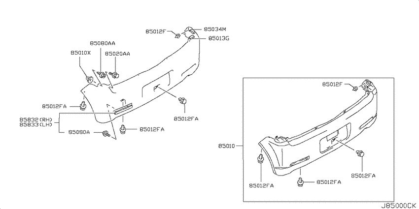 Rear bumper