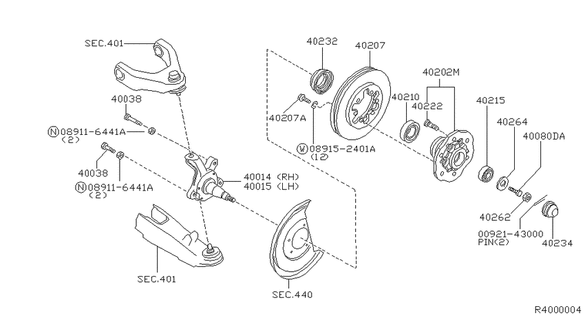 Front axle