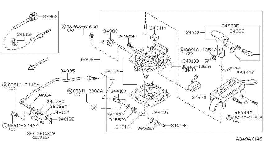 Auto transmission control device