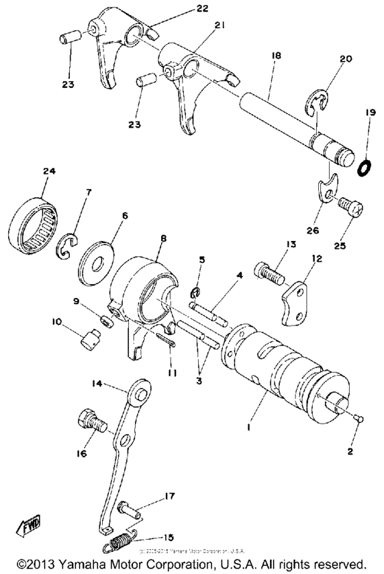 Shift shaft