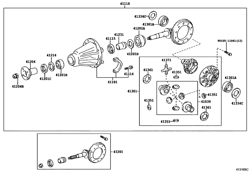 Rear Axle Housing & Differential