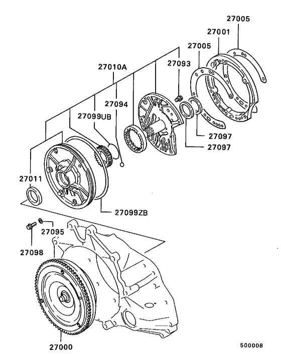 A/t tor-con & oil pump
