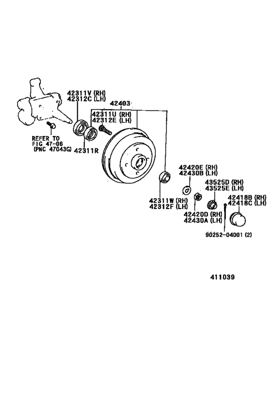 Rear Axle Shaft & Hub