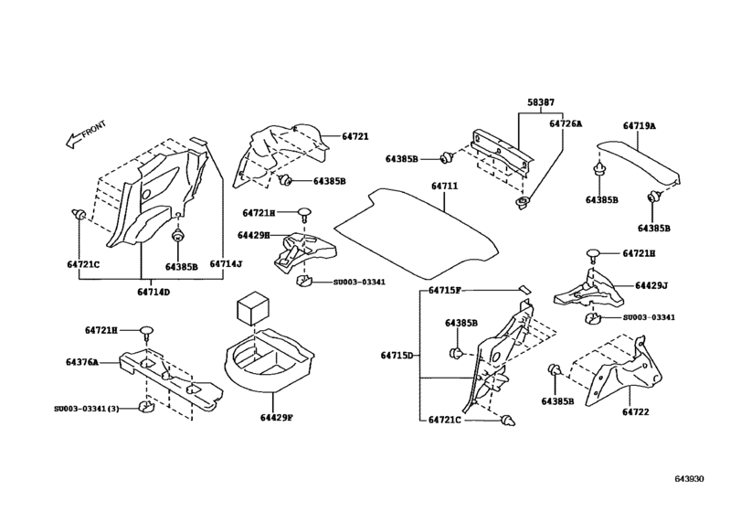 Package Tray Panel & Luggage Compartment Mat