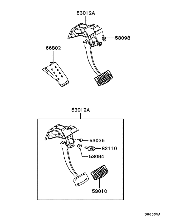 Brake & clutch pedal