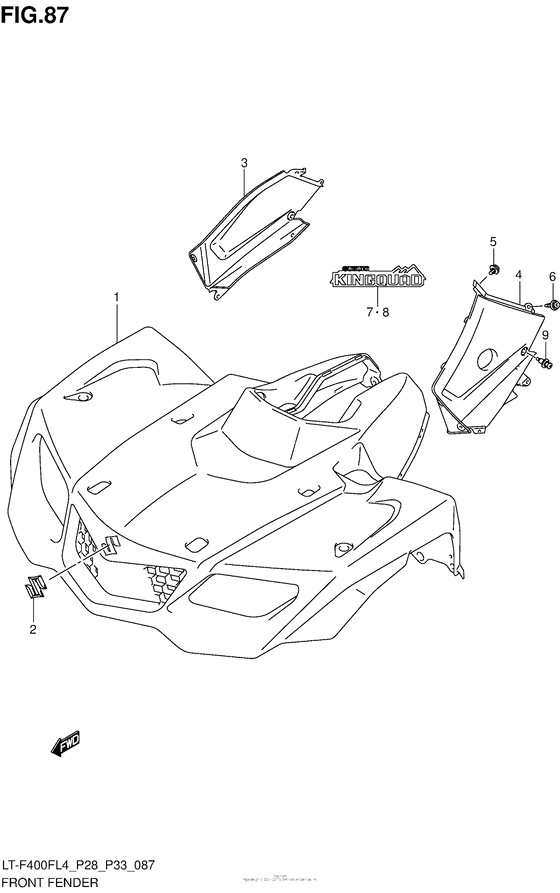 Front Fender (Lt-F400Fl4 P28)