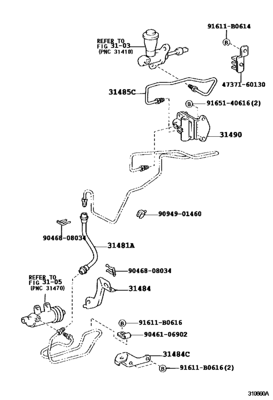 Clutch Pedal & Flexible Hose