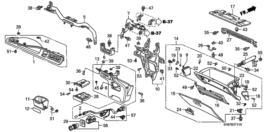Instrument panel garnish