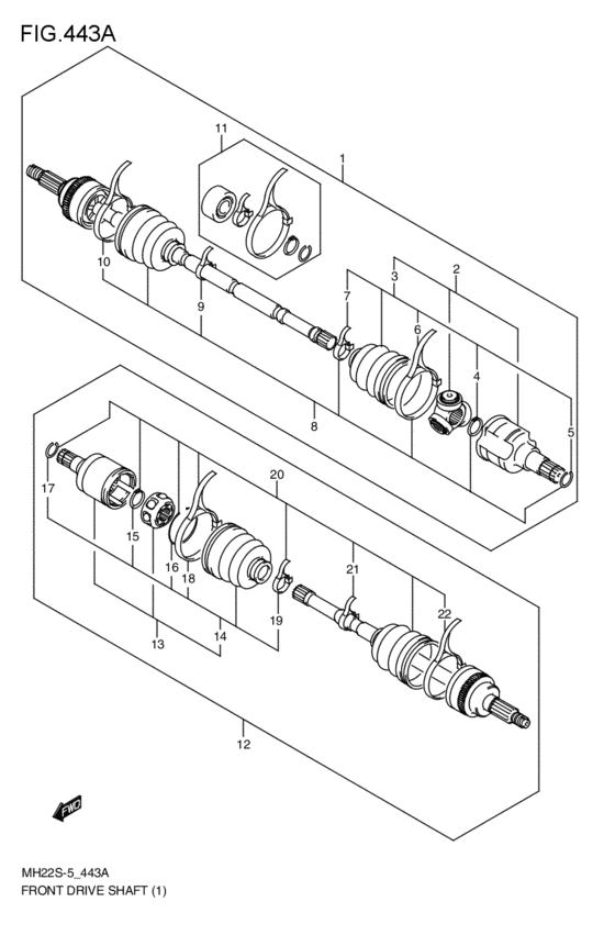 front-drive shaft