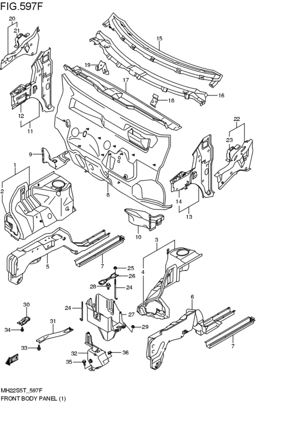 front body panel