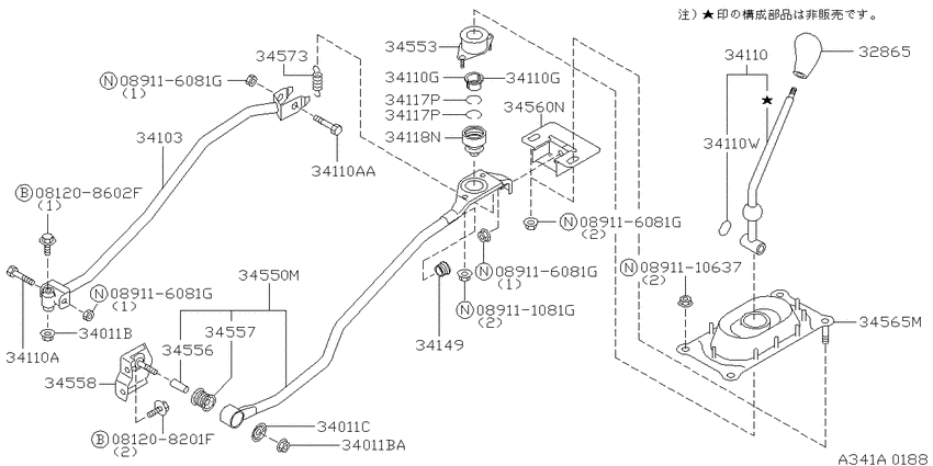 Transmission control & linkage