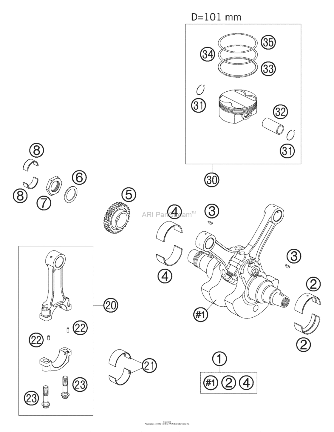 Crankshaft, Piston