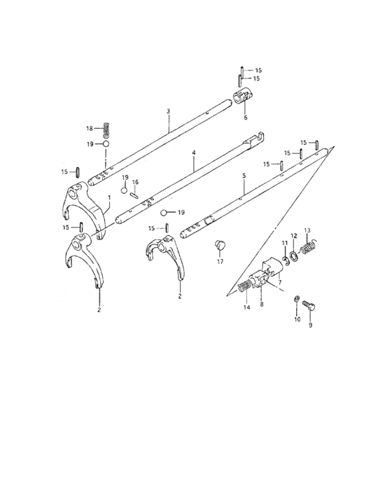 Gear shifting fork