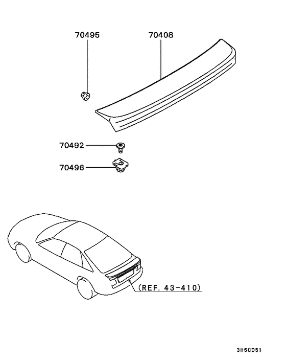 Rear garnish & moulding