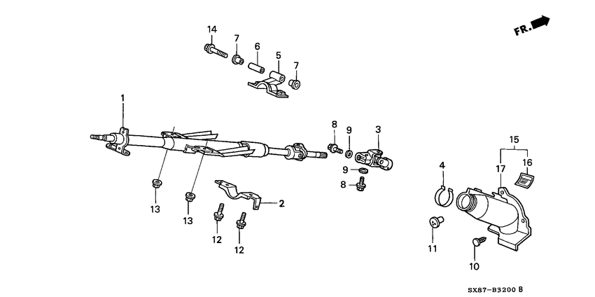 Steering column