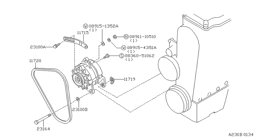 Alternator fitting