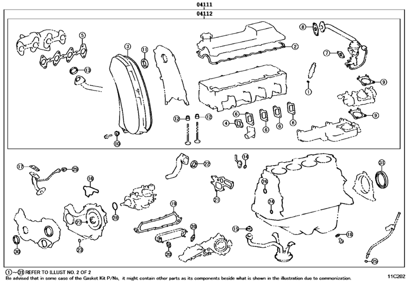 Engine Overhaul Gasket Kit