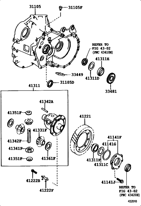 Front Axle Housing & Differential