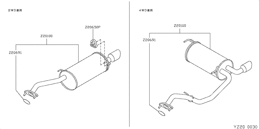 Exhaust pipe & muffler