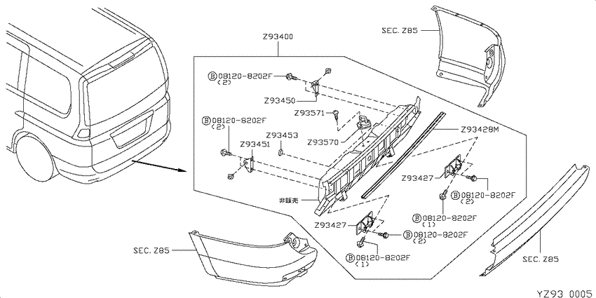 rear bodyｰ& fitting parts