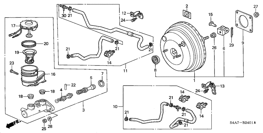 Brake master cylinder/ master power