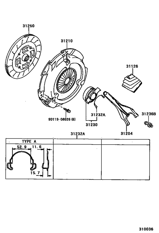 Clutch & Release Fork