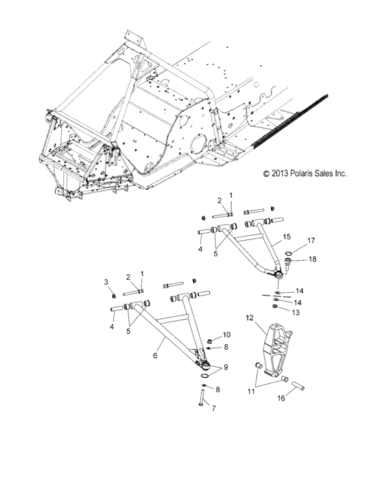 Suspension, Front, Control Arms And Spindle