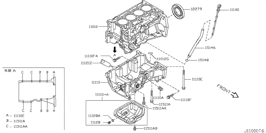Cylinder block & oil pan
