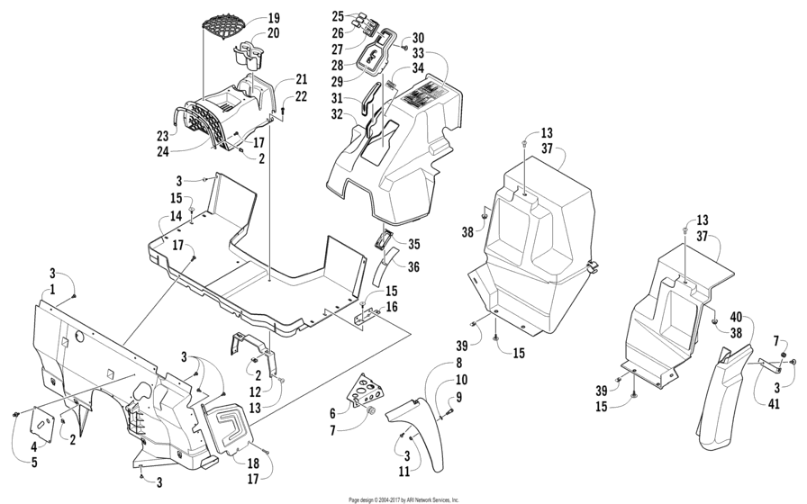 Console And Floor Panel Assembly