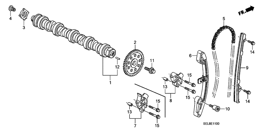 Camshaft/cam chain