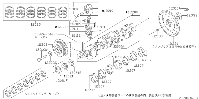 Piston,crankshaft & flywheel