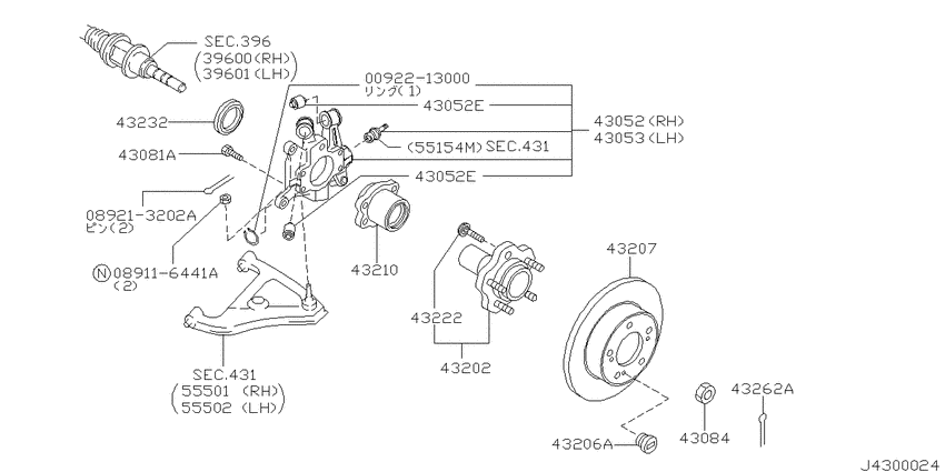 Rear axle