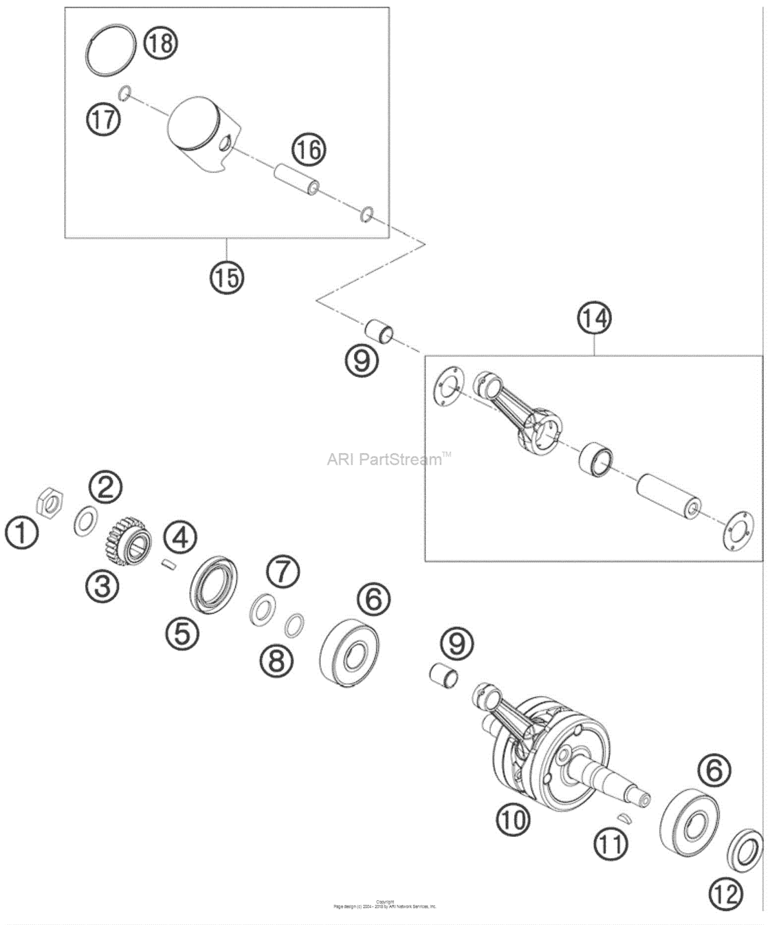 Crankshaft, Piston