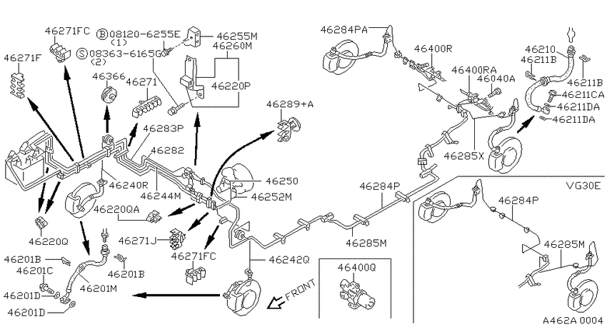 Brake piping & control