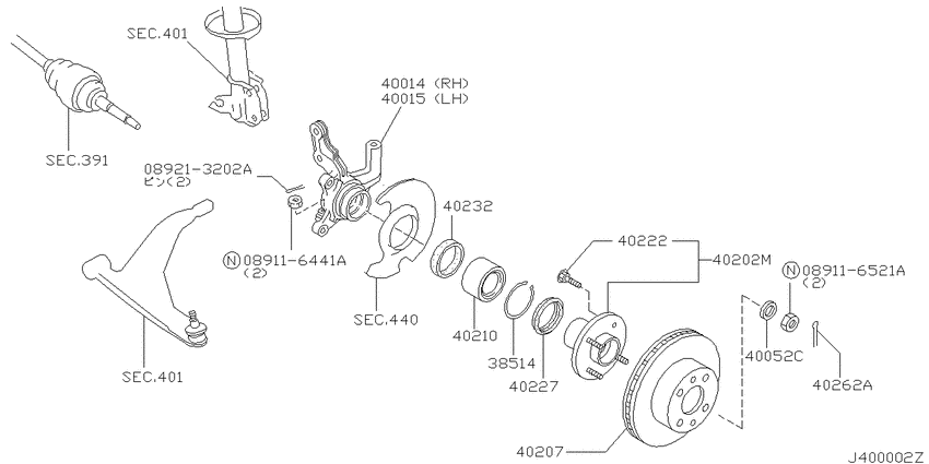 Front axle