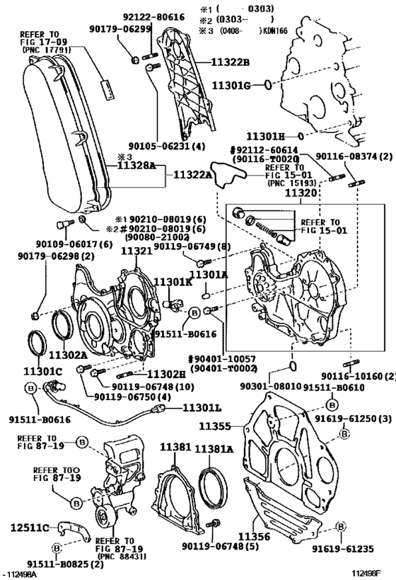 Timing Gear Cover & Rear End Plate