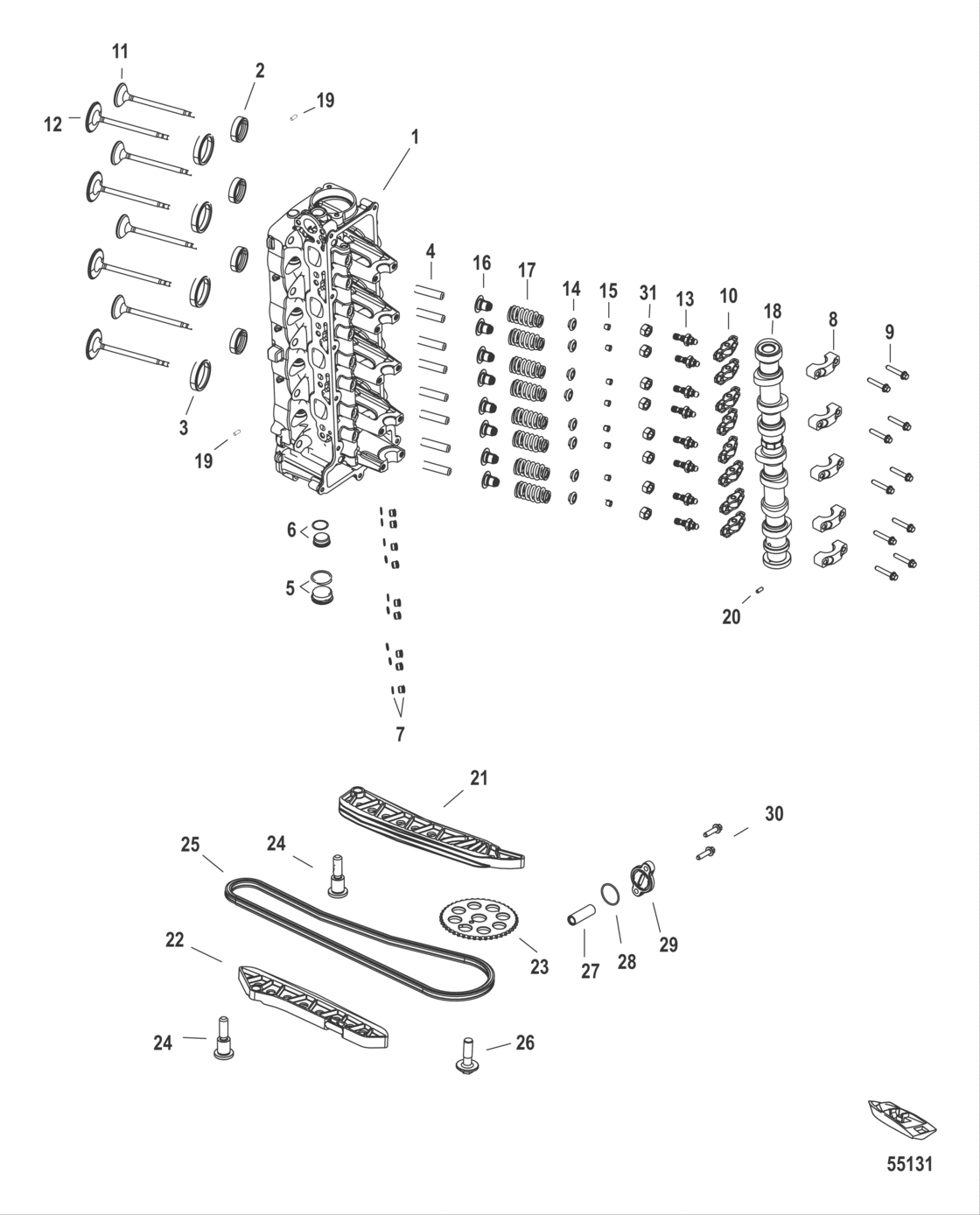 Cylinder Head And Camshaft