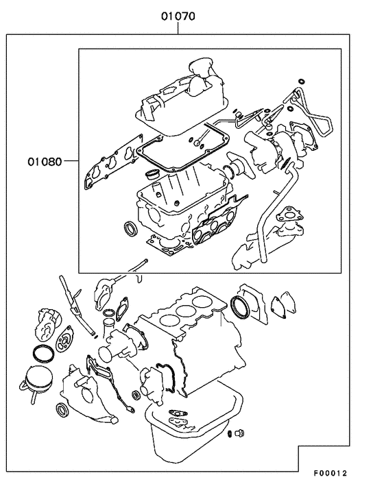 Engine overhaul gasket kit
