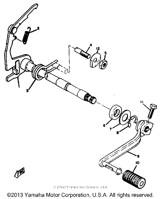 Shift shaft