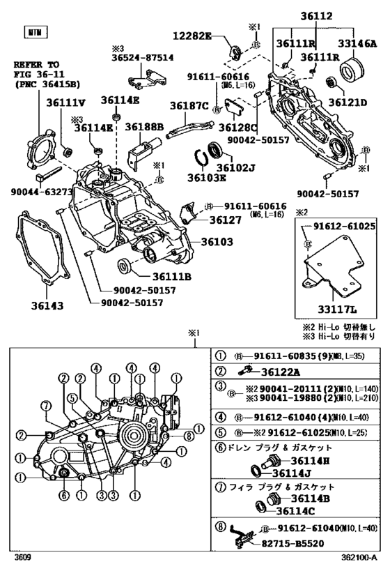Transfer Case & Extension Housing