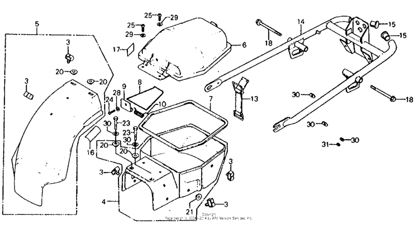 Rear fender + bumper