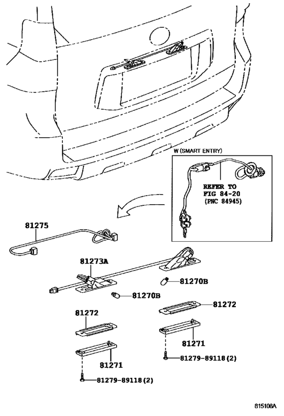 Rear License Plate Lamp