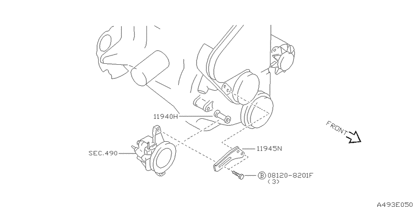 Power steering pump mounting