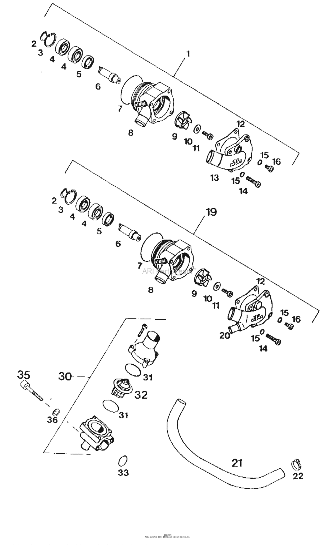Waterpump M.driven