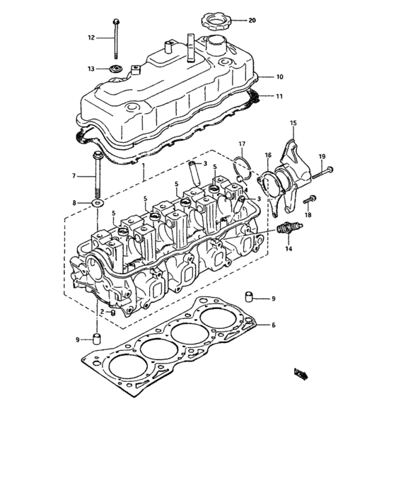 Cylinder head and cover