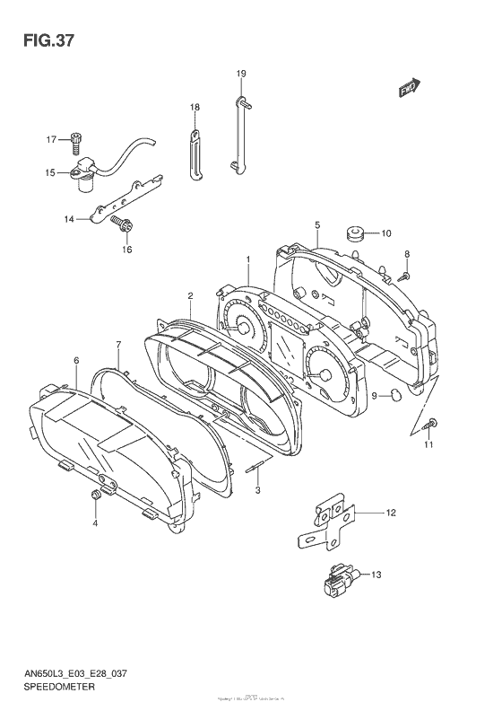 Speedometer (An650L3 E03)
